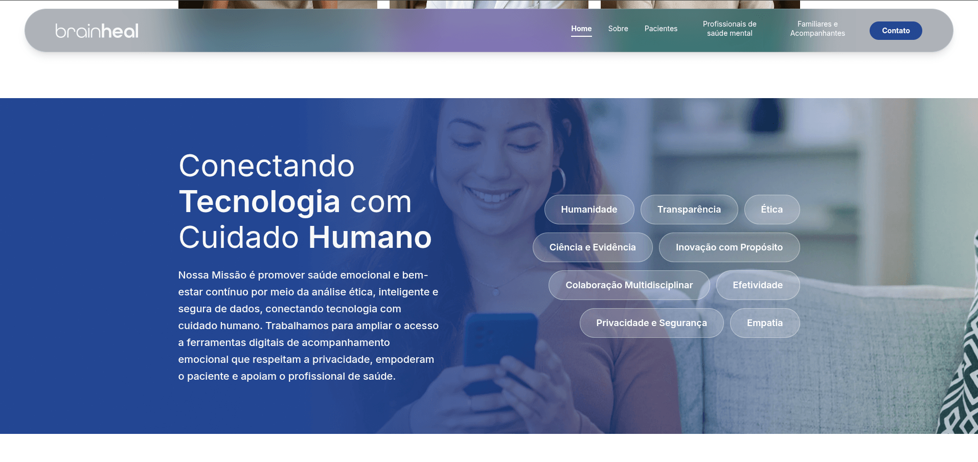 BrainHeal — missão e valores da empresa