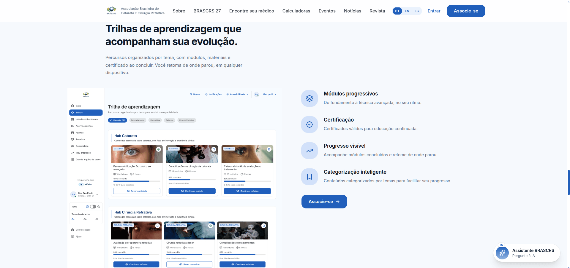 BRASCRS — trilhas de aprendizagem com certificação